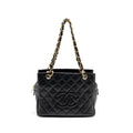 CHANEL PETITE TIMELESS TOTE CAVIAR BLACK GHW