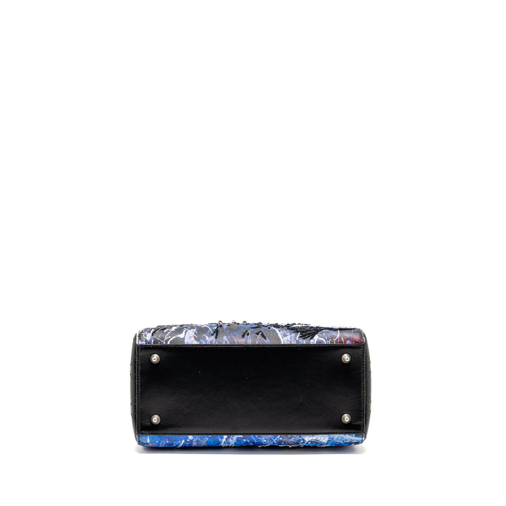 DIOR MEDIUM LADY DIOR ART BAG BETTY MARIANI LIMITED EDITION LEATHER MULTICOLOUR SHW