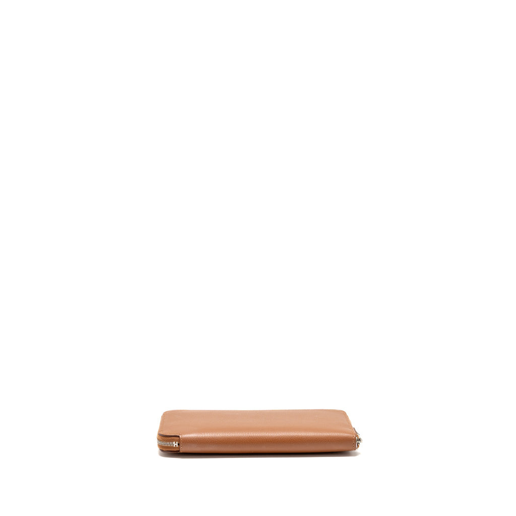 HERMES SILK IN CLASSIQUE LONG WALLET EPSOM GOLD SHW