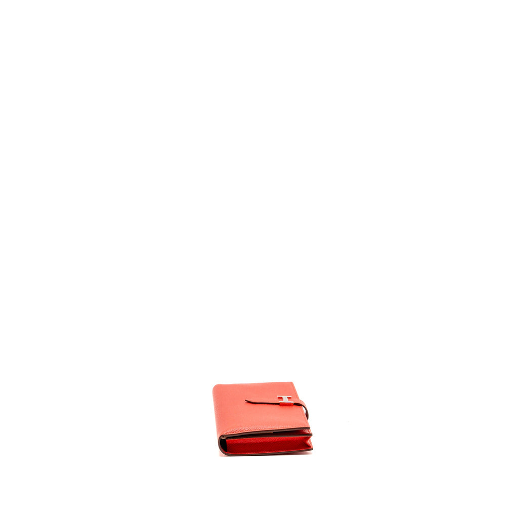 HERMES BÉARN WALLET EPSOM TOMATO RED SHW