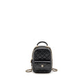 CHANEL MINI BACKPACK / CROSSBODY BAG CAVIAR BLACK LGHW (MICROCHIP)