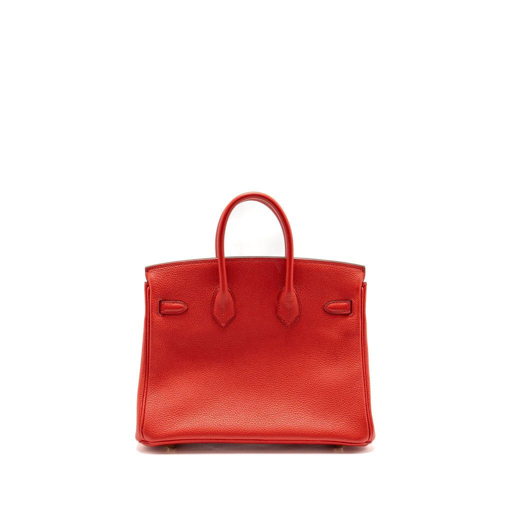 HERMES BIRKIN 25 TOGO ROUGE DE COEUR GHW