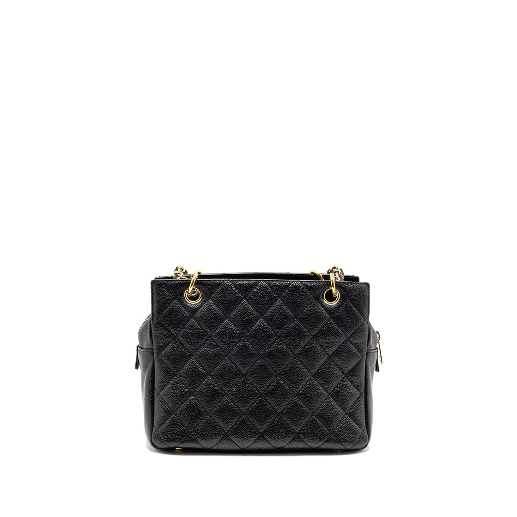 CHANEL PETITE TIMELESS TOTE CAVIAR BLACK GHW