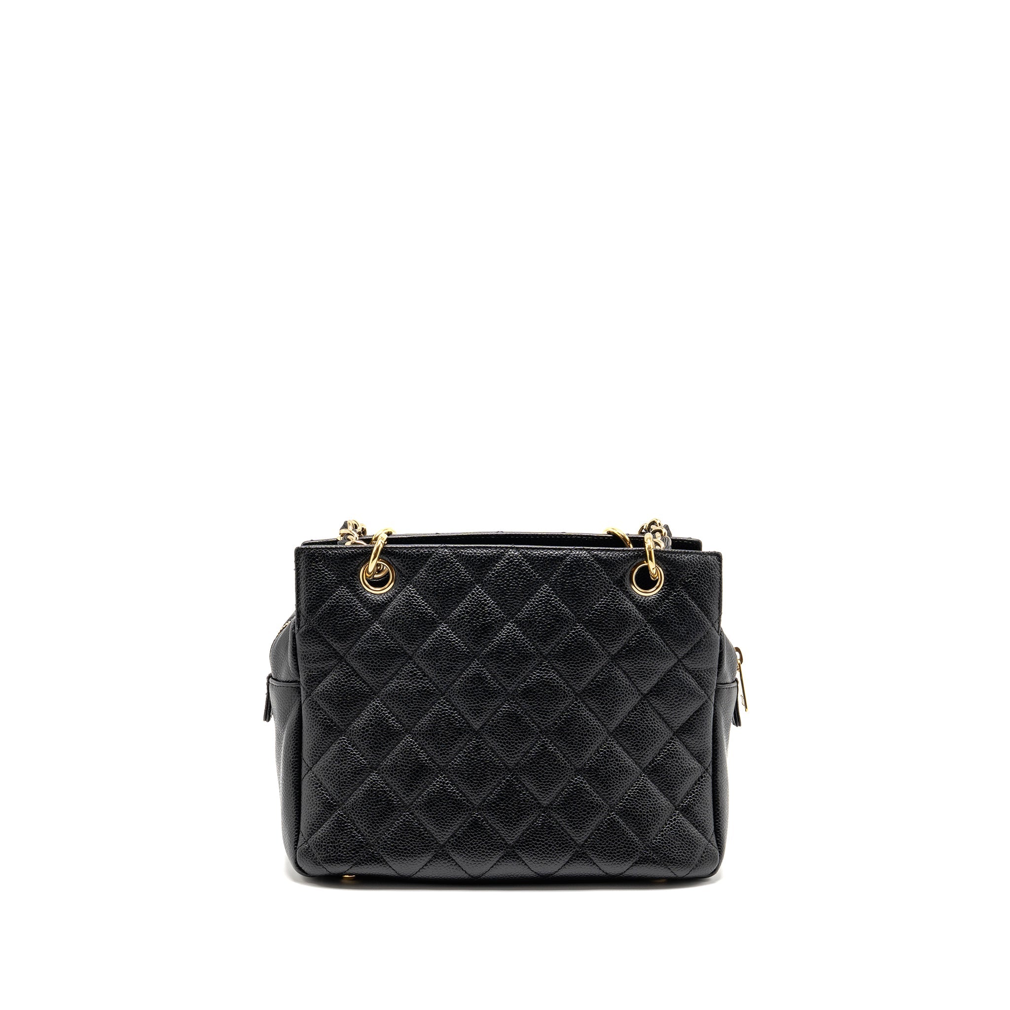 CHANEL PETITE TIMELESS TOTE CAVIAR BLACK GHW