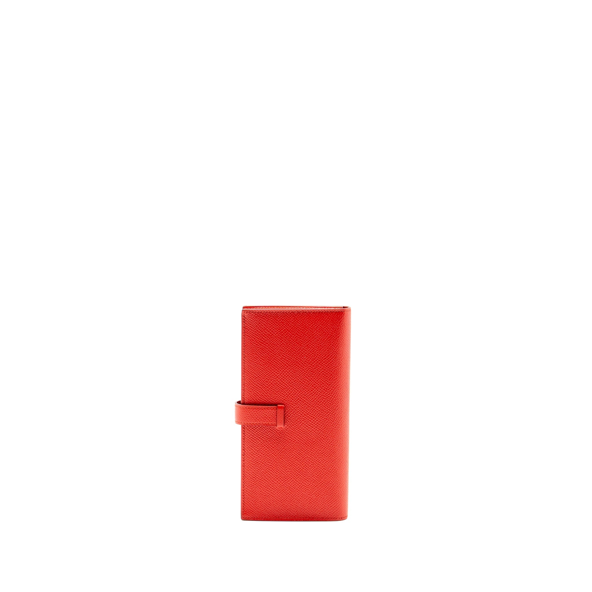 HERMES BÉARN WALLET EPSOM TOMATO RED SHW