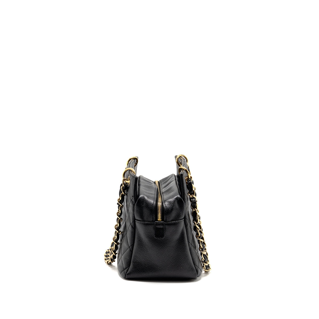 CHANEL PETITE TIMELESS TOTE CAVIAR BLACK GHW