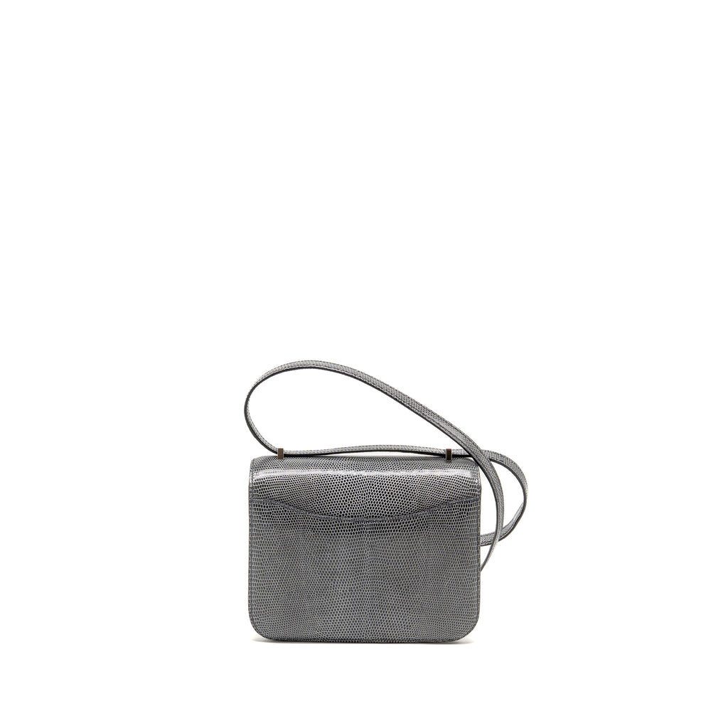 HERMES MINI CONSTANCE LIZARD NILOTICUS ARDOISE SHW