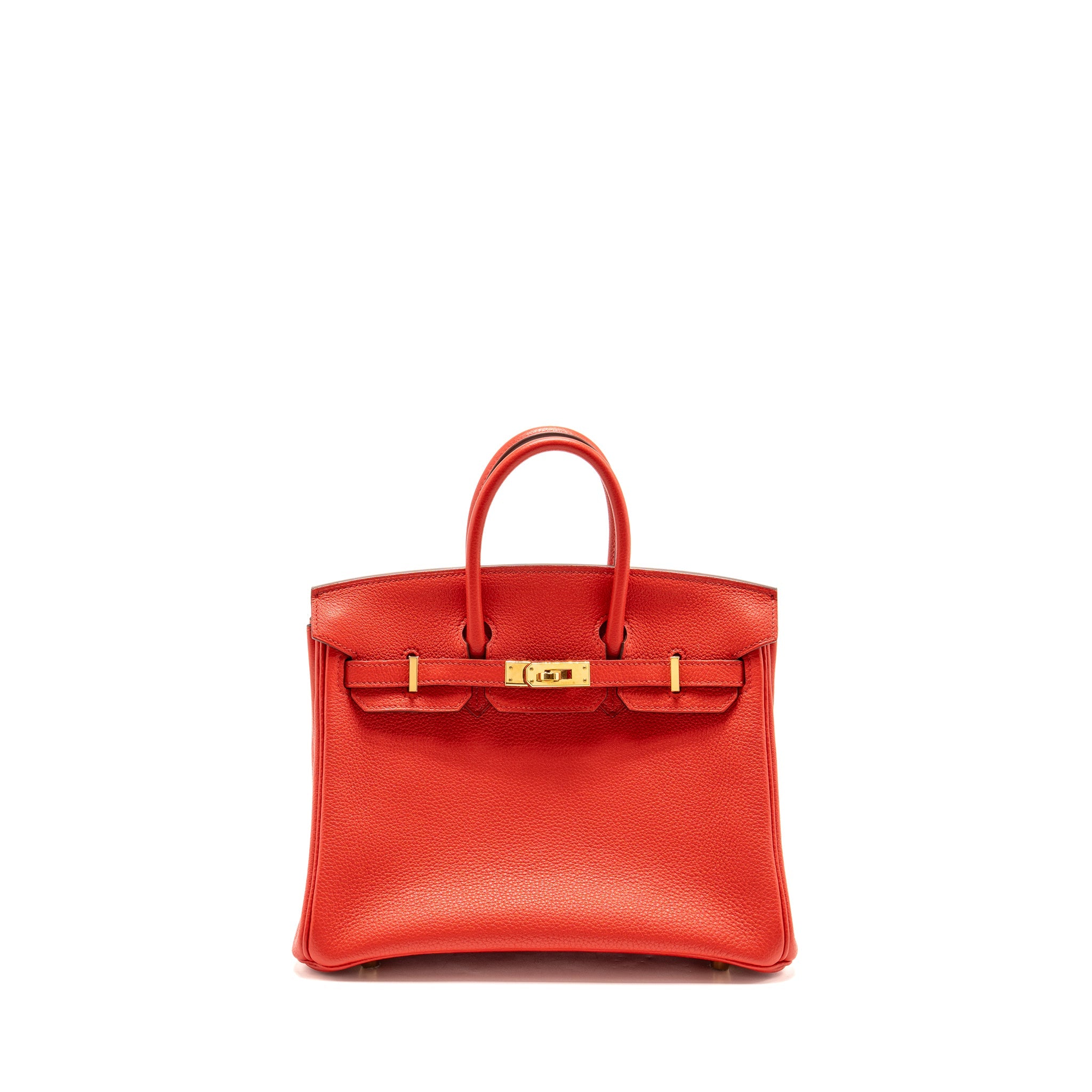 HERMES BIRKIN 25 TOGO ROUGE DE COEUR GHW