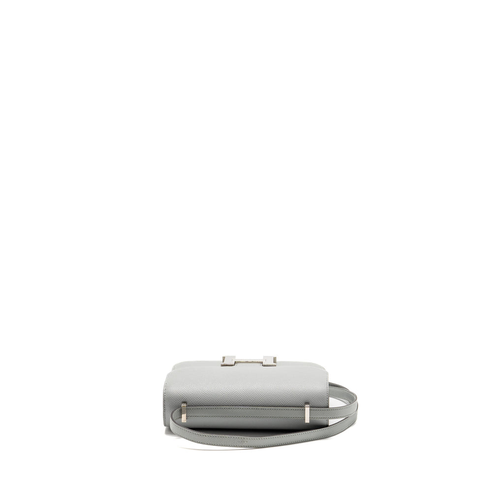 HERMES MINI CONSTANCE EPSOM 8U BLEU GLACIER SHW