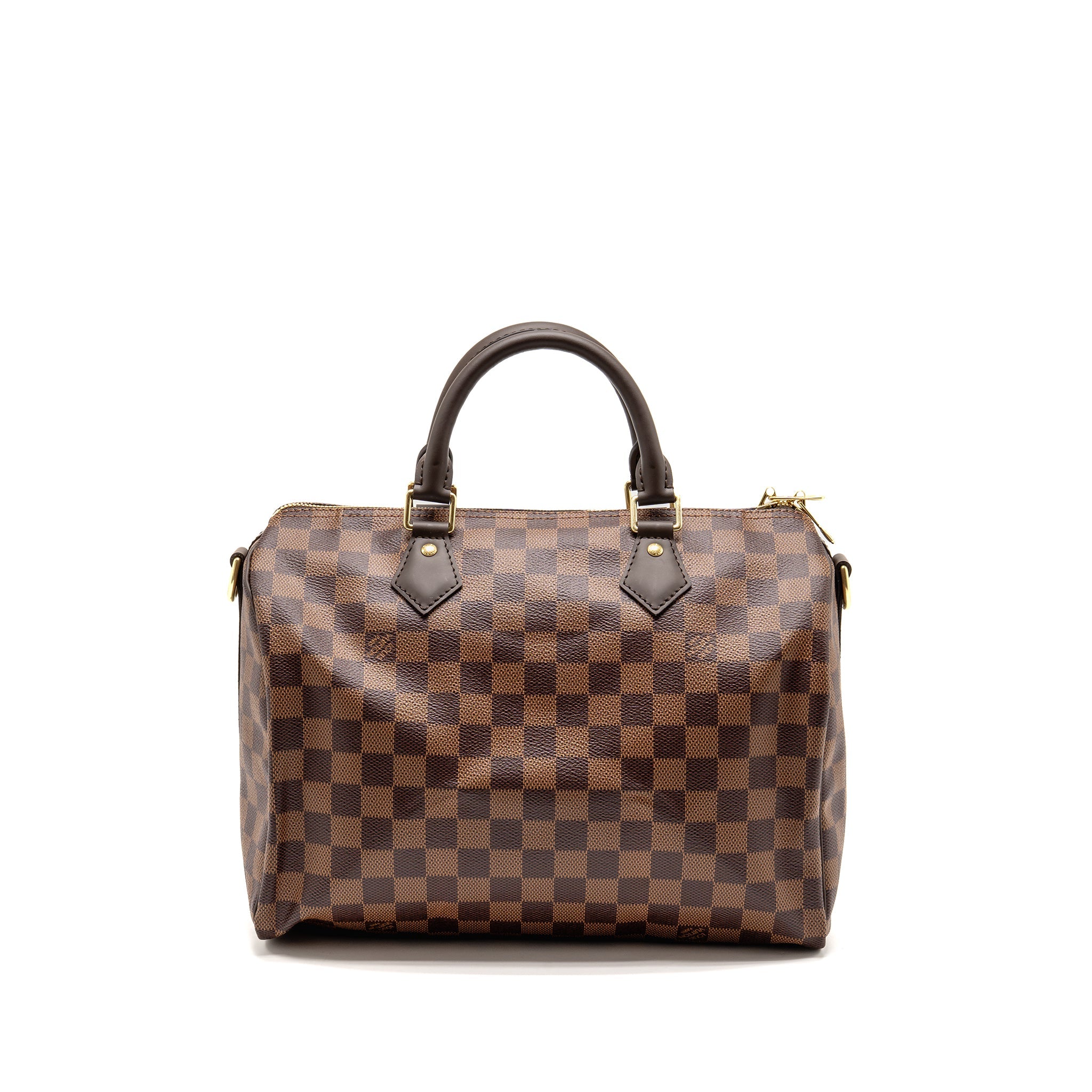 LOUIS VUITTON SPEEDY BANDOULIERE 30 DAMIER EBENE CANVAS GHW