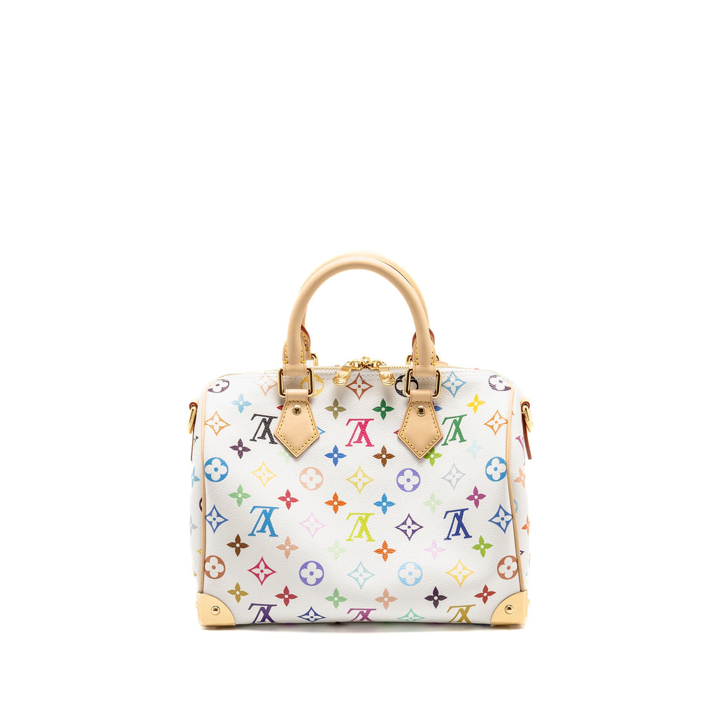 LOUIS VUITTON LV X TM SPEEDY BANDOULIÈRE 25 MONOGRAM CANVAS WHITE/ MULTICOLOUR GHW