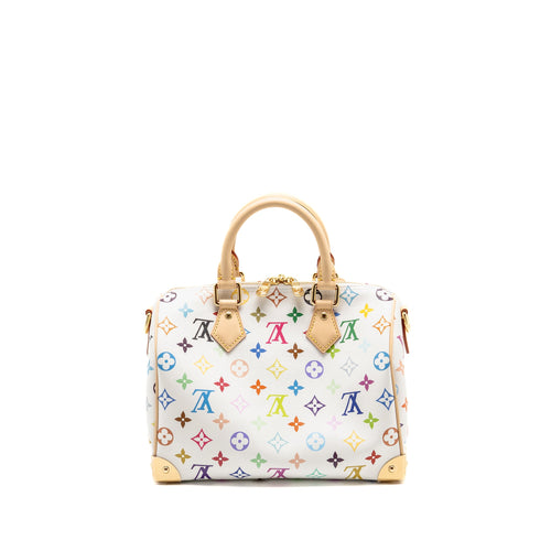 LOUIS VUITTON LV X TM SPEEDY BANDOULIÈRE 25 MONOGRAM CANVAS WHITE/ MULTICOLOUR GHW