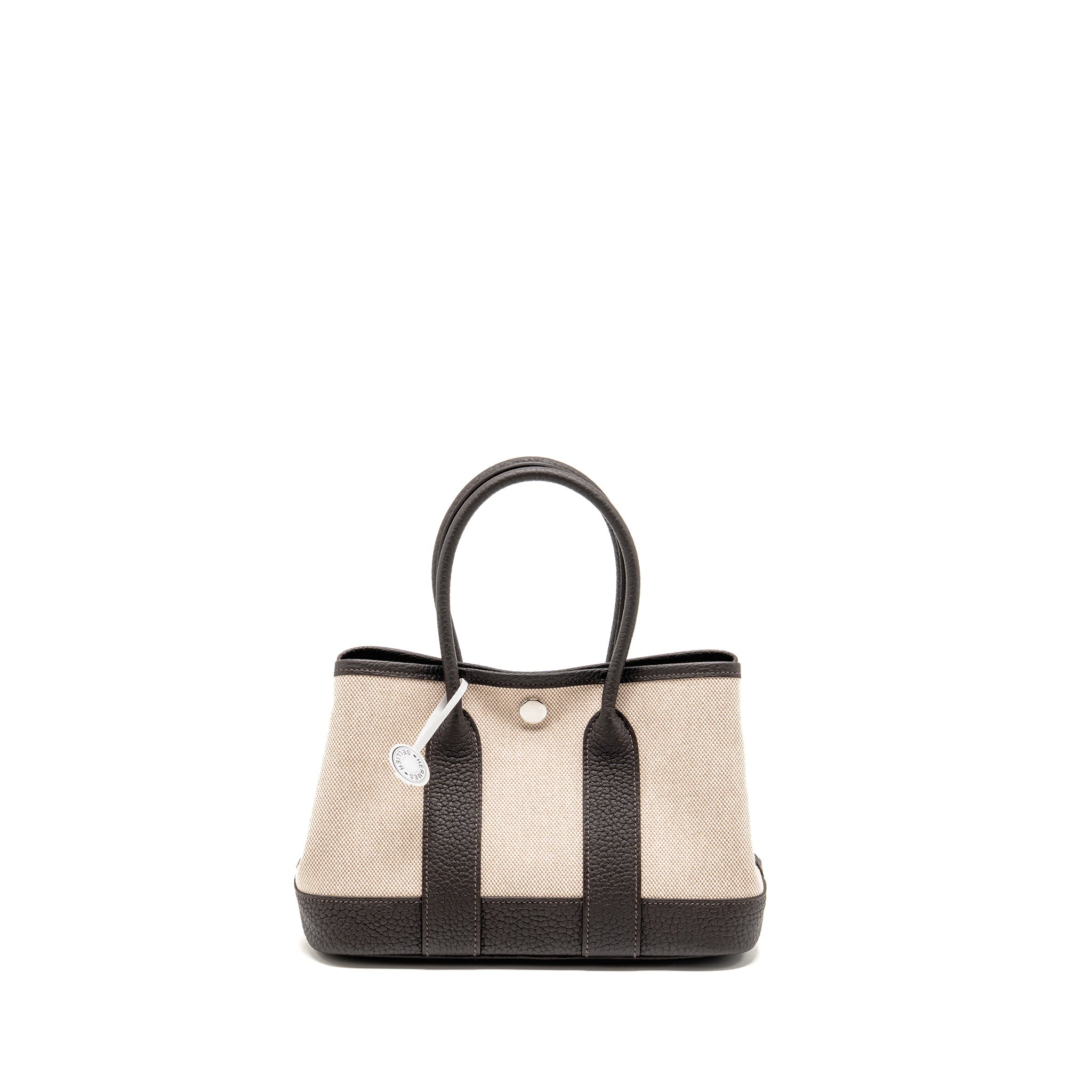 HERMES NEO GARDEN PARTY 23 CANVAS / NEGONDA ECRU-BEIGE/BAI-BRUN SHW
