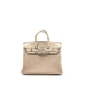 HERMES BIRKIN 25 GRIZZY/SWIFT NATA/GLYCINE SHW