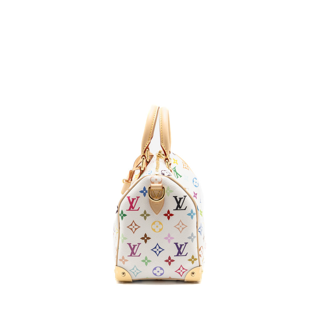 LOUIS VUITTON LV X TM SPEEDY BANDOULIÈRE 25 MONOGRAM CANVAS WHITE/ MULTICOLOUR GHW