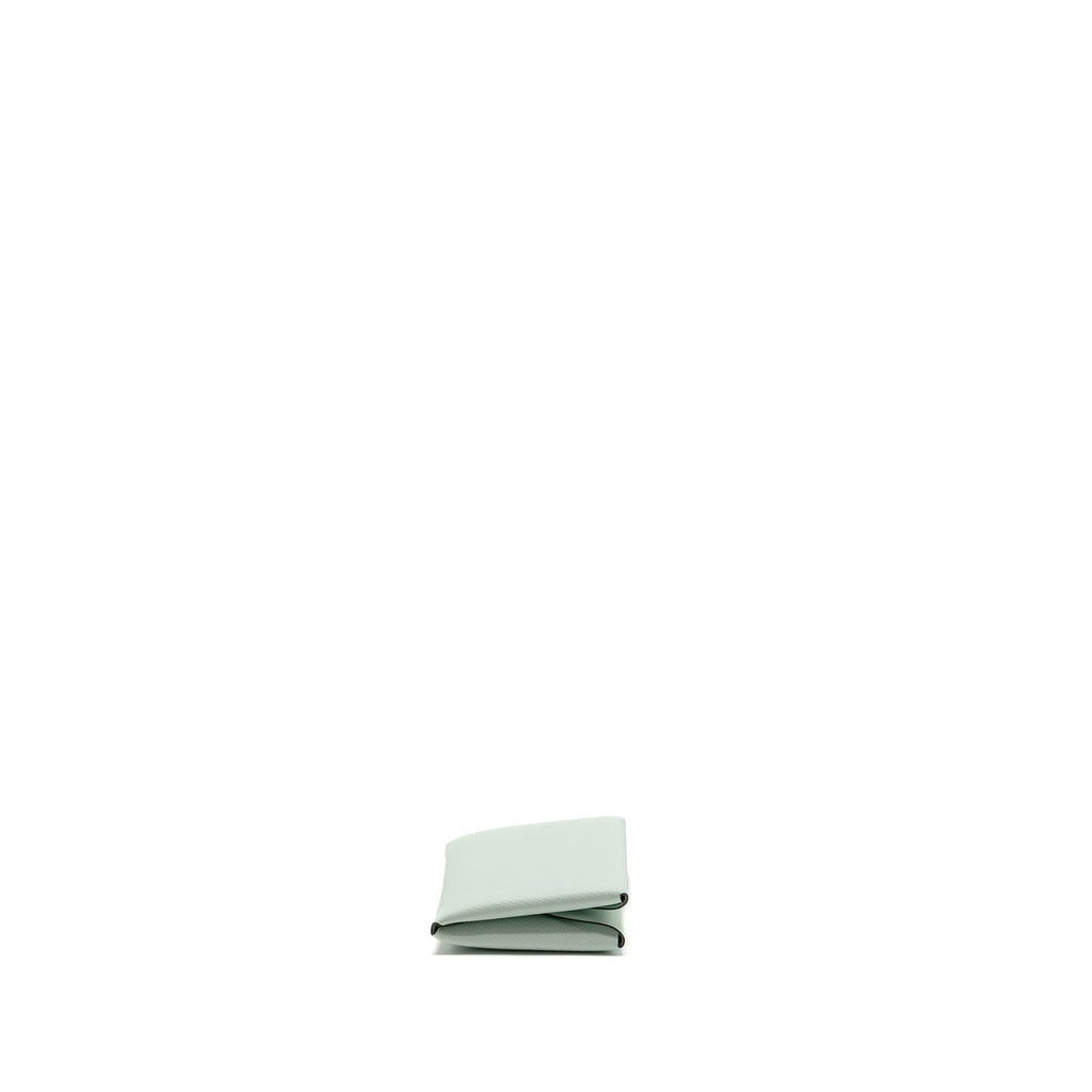HERMES CALVI DUO CARD HOLDER EPSOM VERT PEPPERMINT SHW