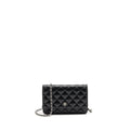 CHANEL CLASSIC WALLET ON CHAIN CAVIAR BLACK SHW (MICROCHIP)