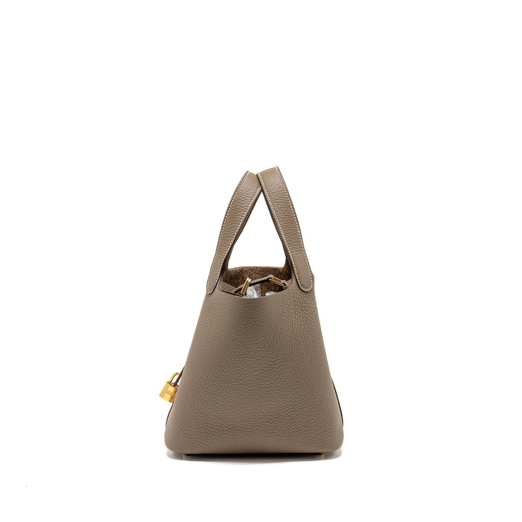 HERMES PICOTIN 18 LOCK BAG CLEMENCE ETOUPE GHW