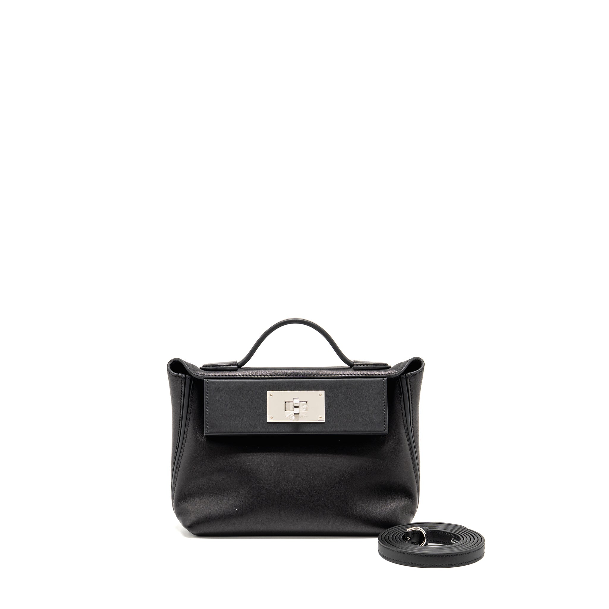 HERMES MINI 2424 24/24-21 BAG SWIFT BLACK SHW