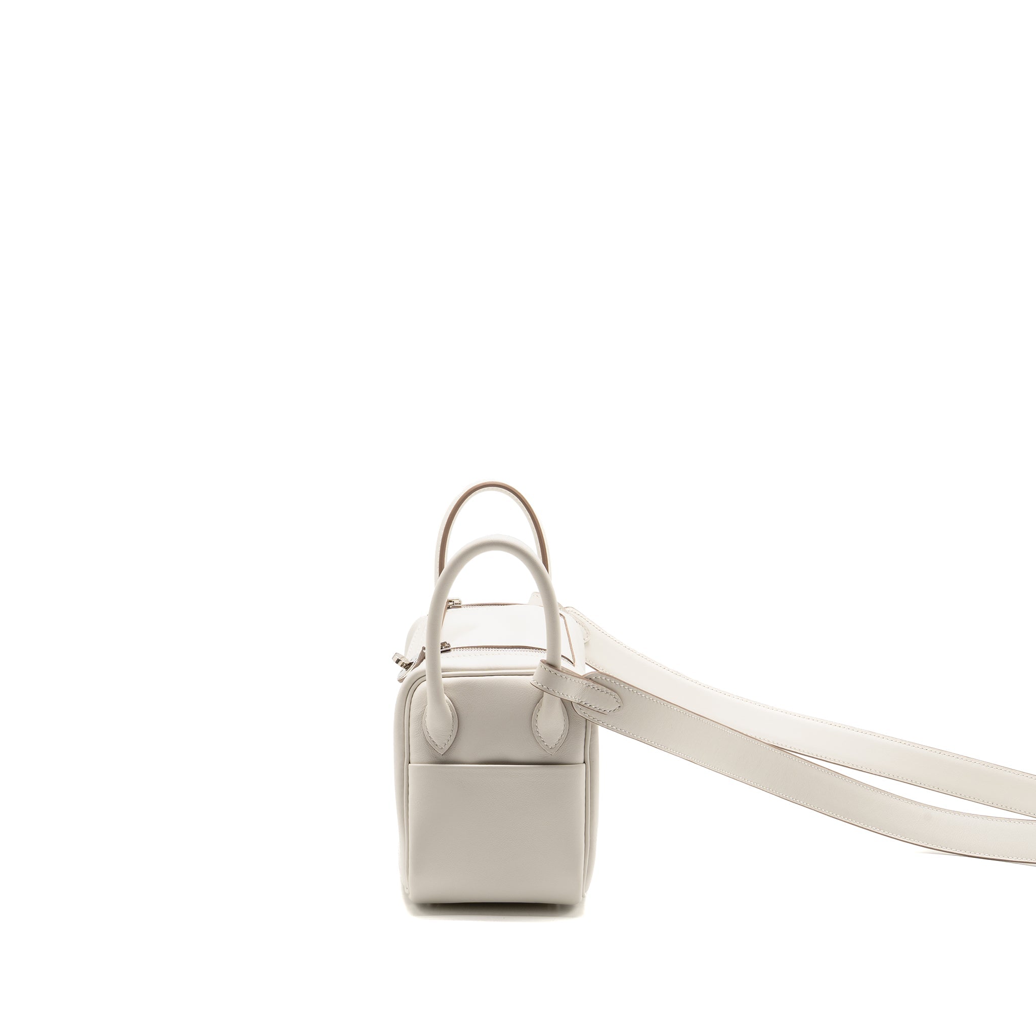HERMES MINI LINDY SWIFT GRIS PALE/ GRIS MEYER SHW