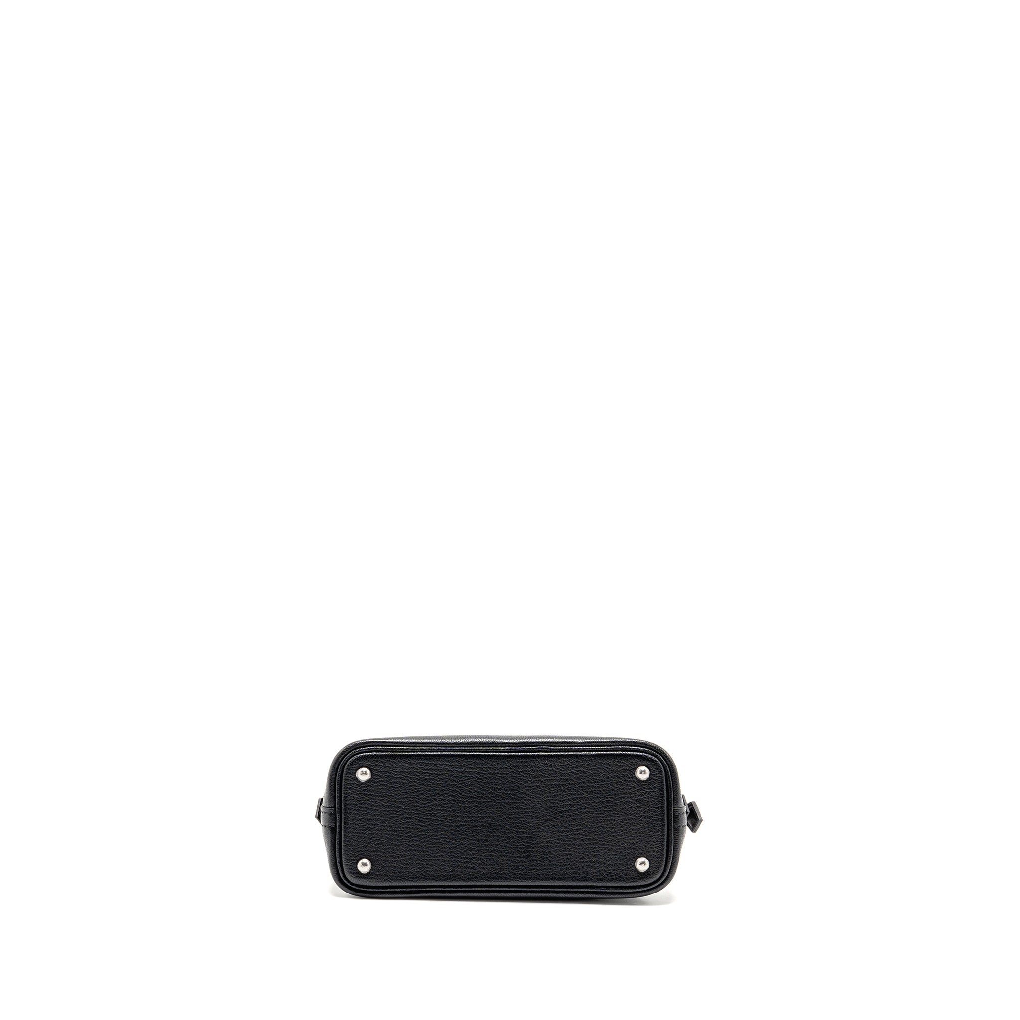 HERMES MINI BOLIDE CHÈVRE MYSORE BLACK SHW