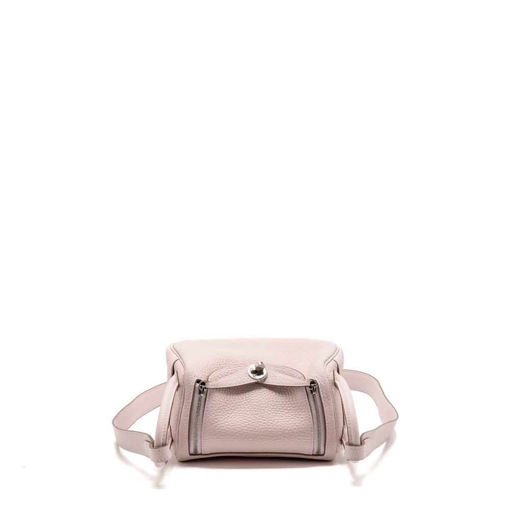 HERMES MINI LINDY CLEMENCE MAUVE PALE SHW