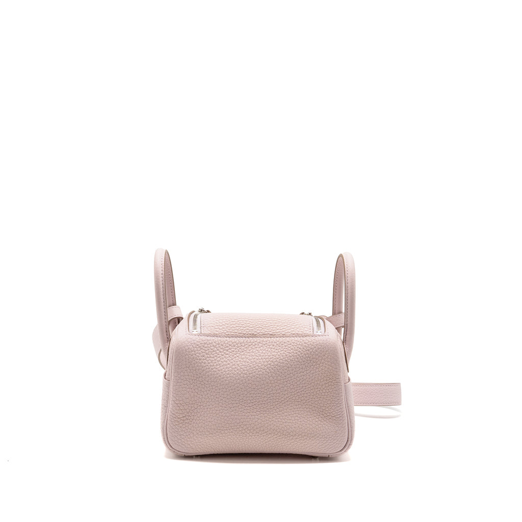 HERMES MINI LINDY CLEMENCE MAUVE PALE SHW