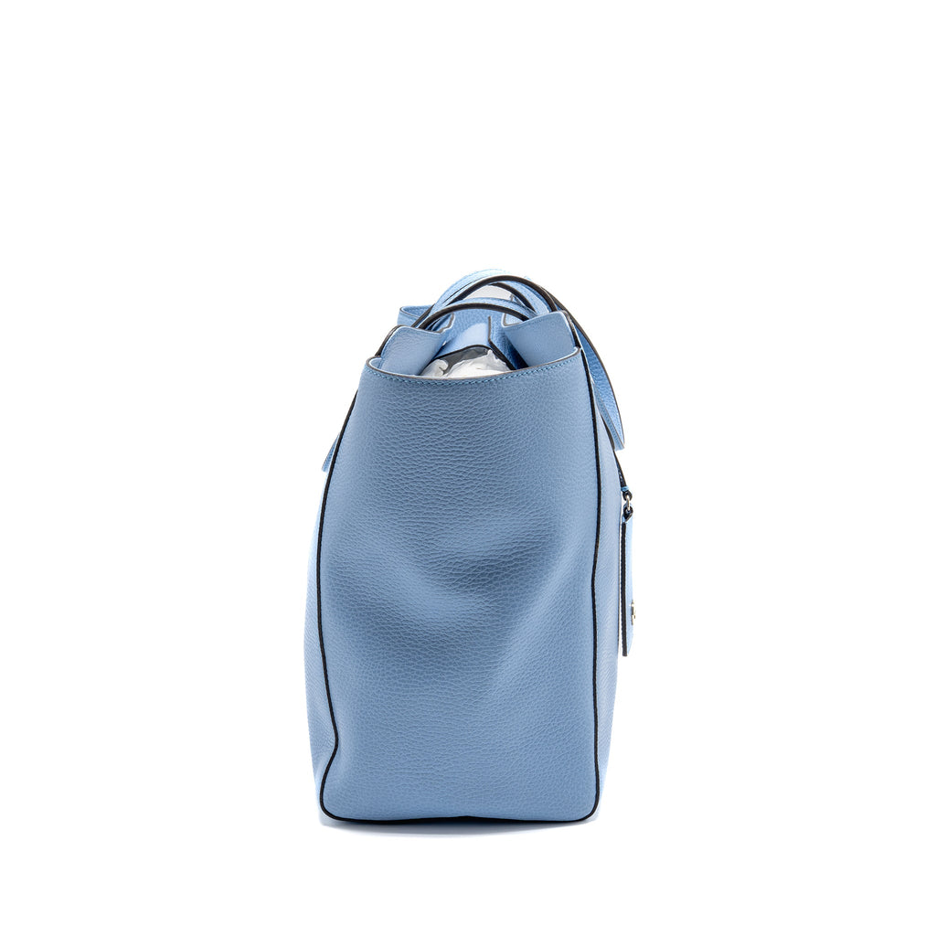 GUCCI MEDIUM SWING TOTE BAG CALFSKIN BLUE GHW