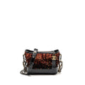 CHANEL SMALL GABRIELLE HOBO BAG SEQUIN/SHINY CALFSKIN ORANGE/BLACK MULTICOLOUR HARDWARE