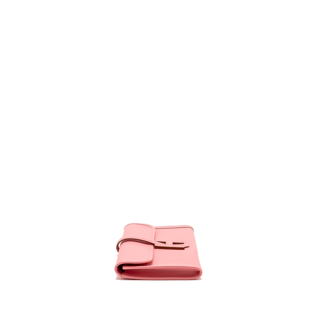 HERMES JIGE 29 CLUTCH EPSOM ROSE CONFETTI