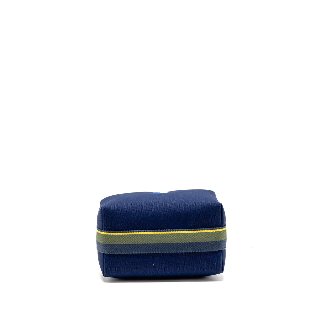 HERMES TROUSSE DE TOILETTE BRIDE A BRAC PM H PAVILLON MARINE SHW