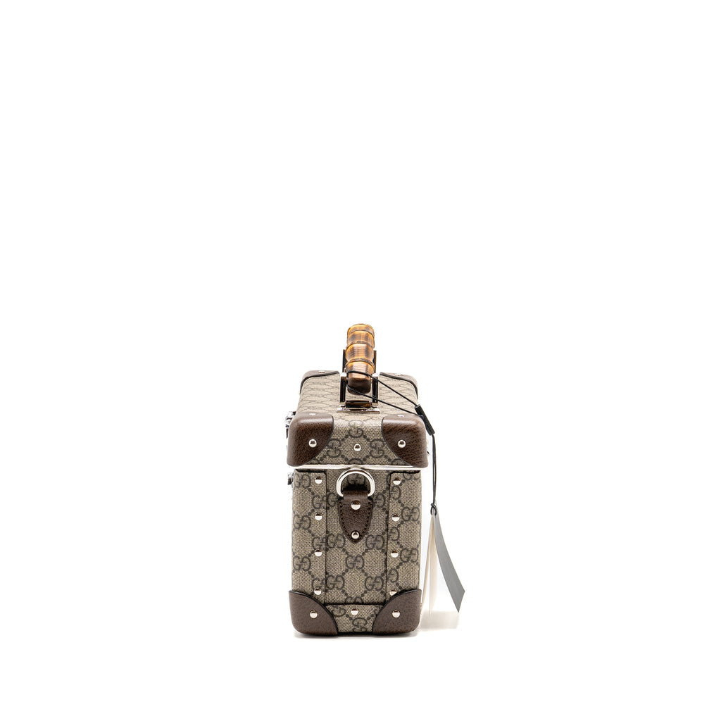 GUCCI GLOBE TROTTER GG BEAUTY CASE CANVAS BROWN SHW