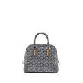 GOYARD VENDOME MINI BAG GOYARDINE CANVAS/CHEVROCHES CALFSKIN GREY SHW