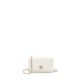 CHANEL DETAIL CRYSTAL CC LOGO WALLET ON CHAIN CAVIAR WHITE LGHW(MICROCHIP)