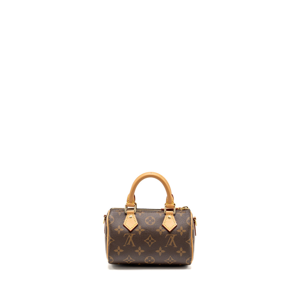 LOUIS VUITTON NANO SPEEDY MONOGRAM CANVAS GHW