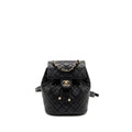 CHANEL QUILTED MINI BACKPACK CAVIAR BLACK LGHW (MICROCHIP)