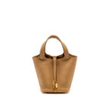 HERMES PICOTIN 18 LOCK BAG CLEMENCE 4B BISCUIT GHW
