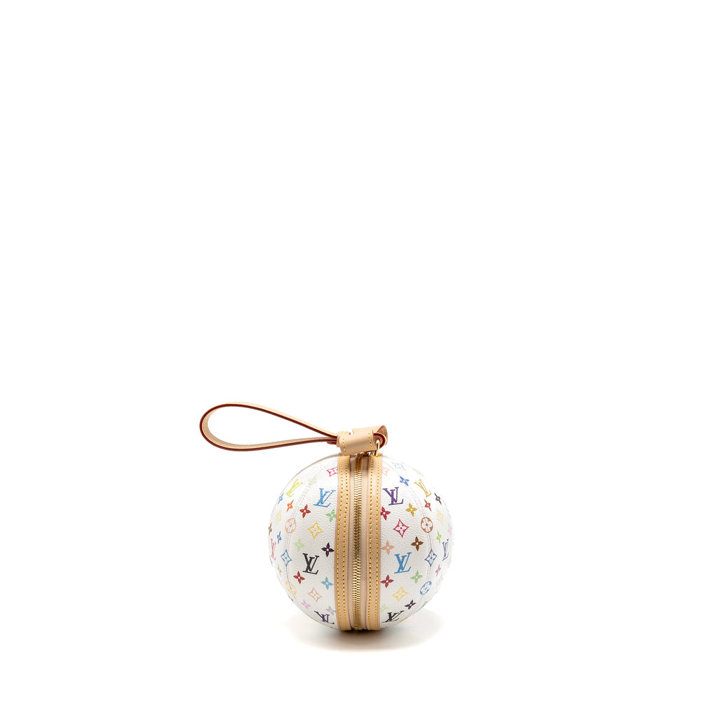 LOUIS VUITTON TAKASHI MURAKAMI KORO KORO CLUTCH MONOGRAM CANVAS WHITE/MULTICOLOUR GHW