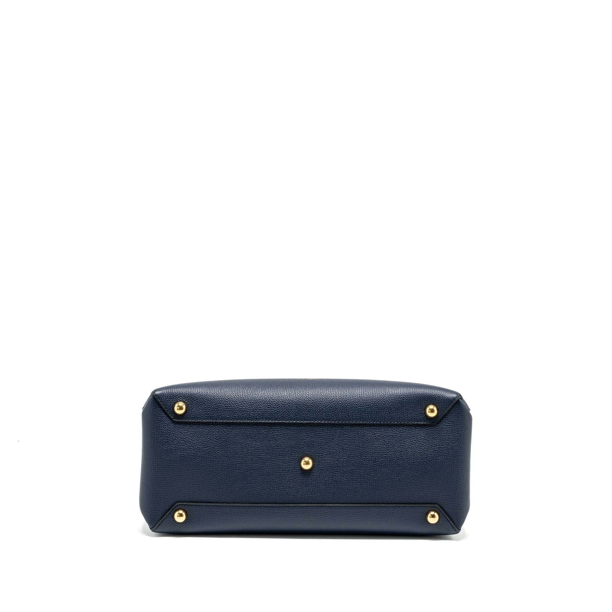 BURBERRY THE LARGE BANNER BAG CALFSKIN DARK BLUE/MULTICOLOUR GHW