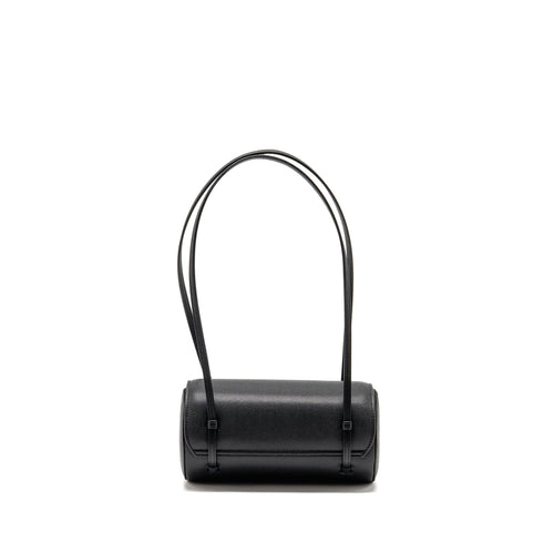 CHANEL 26P PREPPY BOWLING SHOULDER BAG CAVIAR BLACK GHW (MICROCHIP)