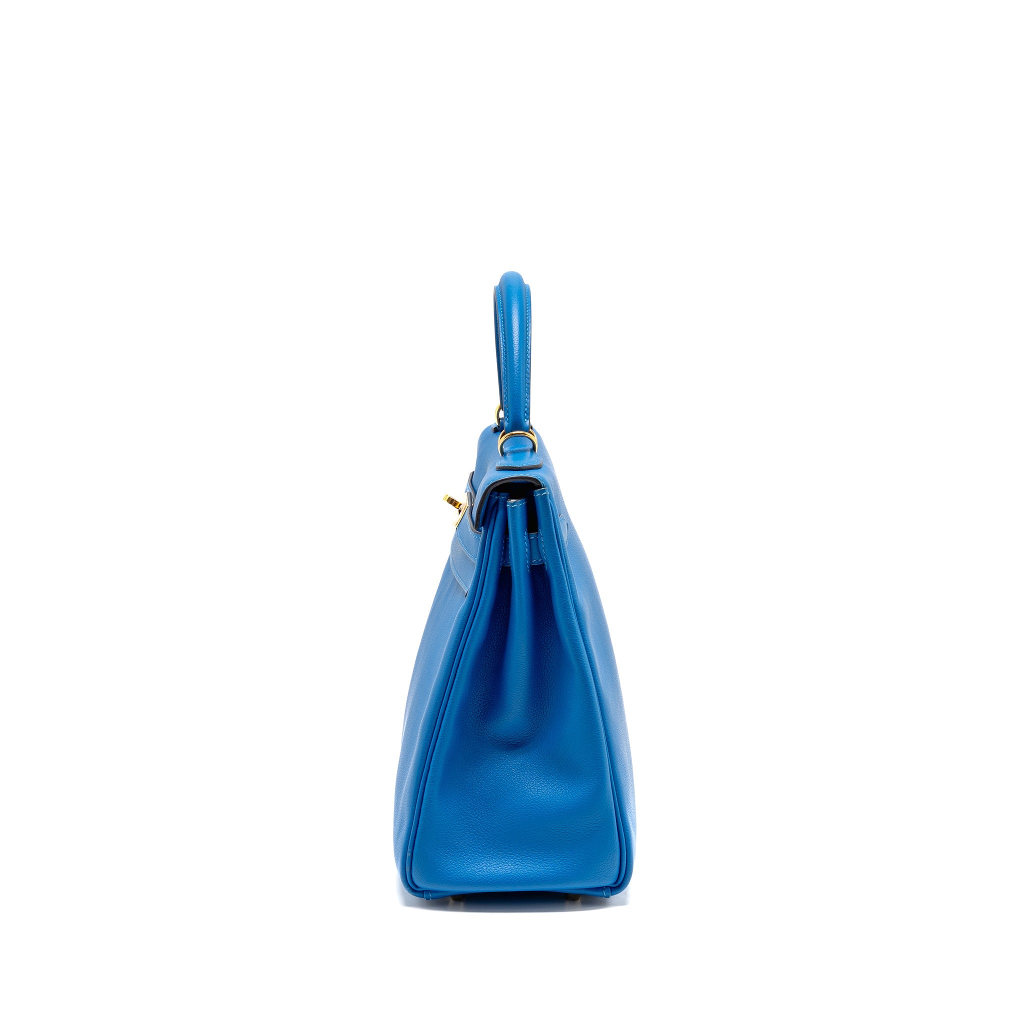 HERMES KELLY 32 EVERCOLOR BLUE HYDRA GHW