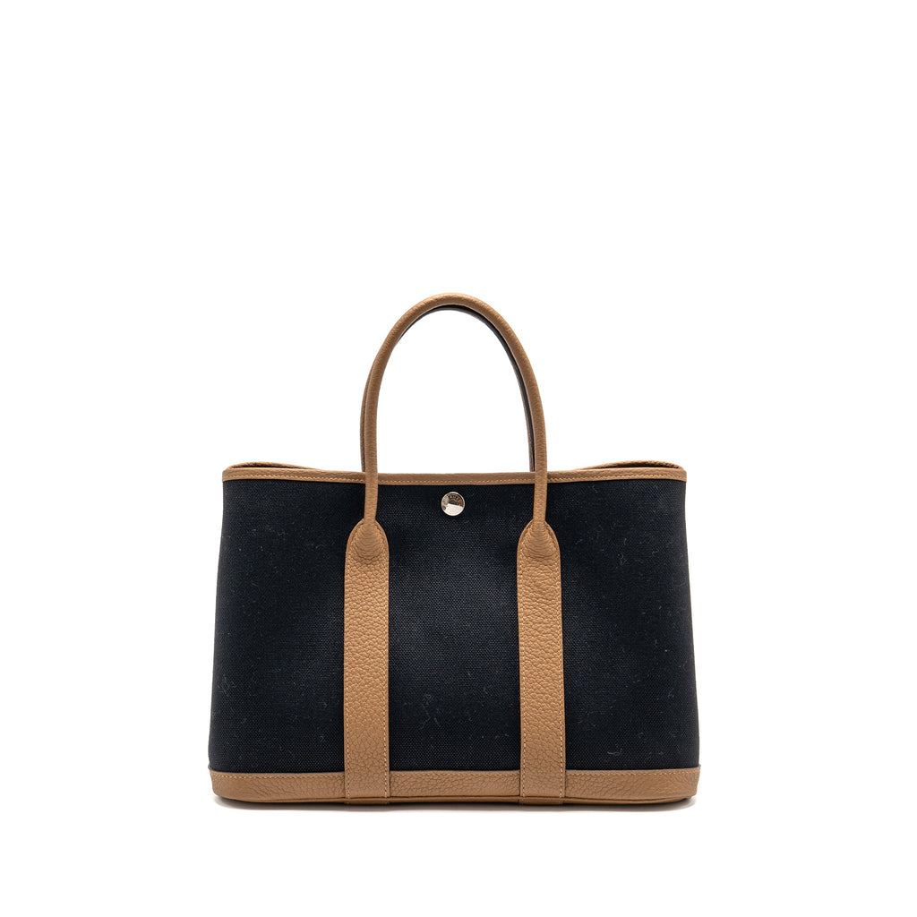 HERMES GARDEN PARTY 30 CANVAS/NEGONDA BLACK/ALEZAN SHW