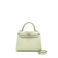 HERMES KELLY 25 EPSOM VERT FIZZ SHW