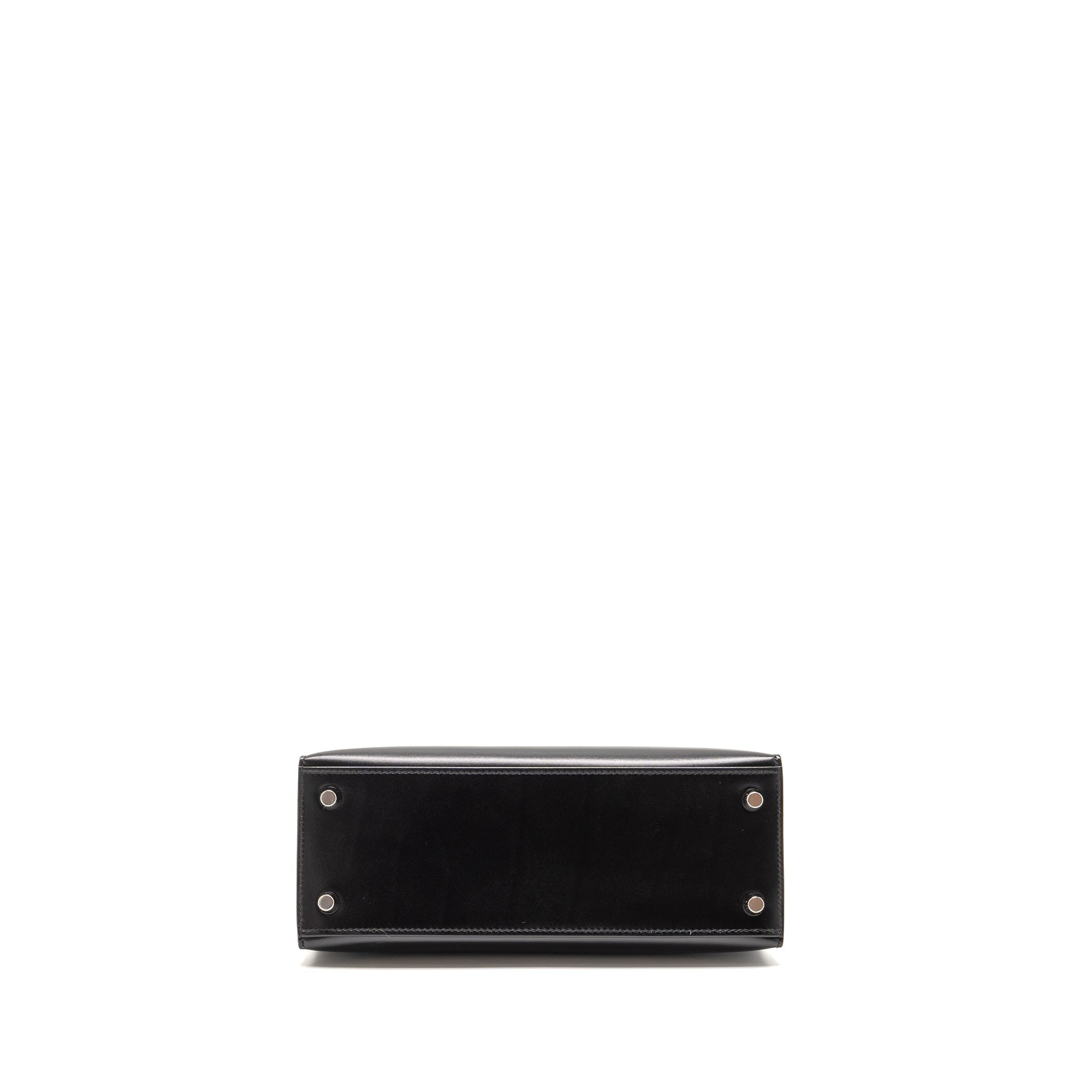 HERMES KELLY 25 BOX BLACK SHW