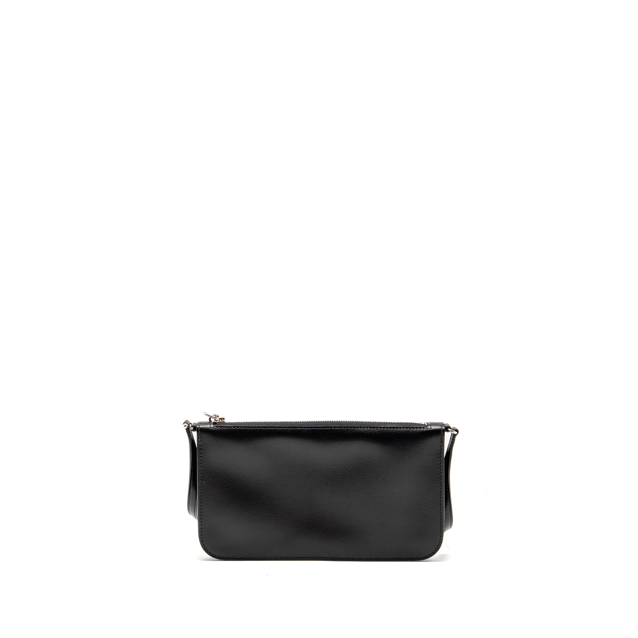 HERMES ZIPENGO CHAINE D’ANCRE TO GO POUCH EVERGRAIN CALFSKIN BLACK SHW