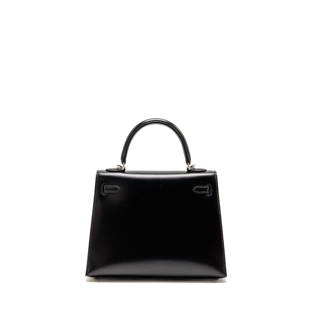 HERMES KELLY 25 BOX BLACK SHW