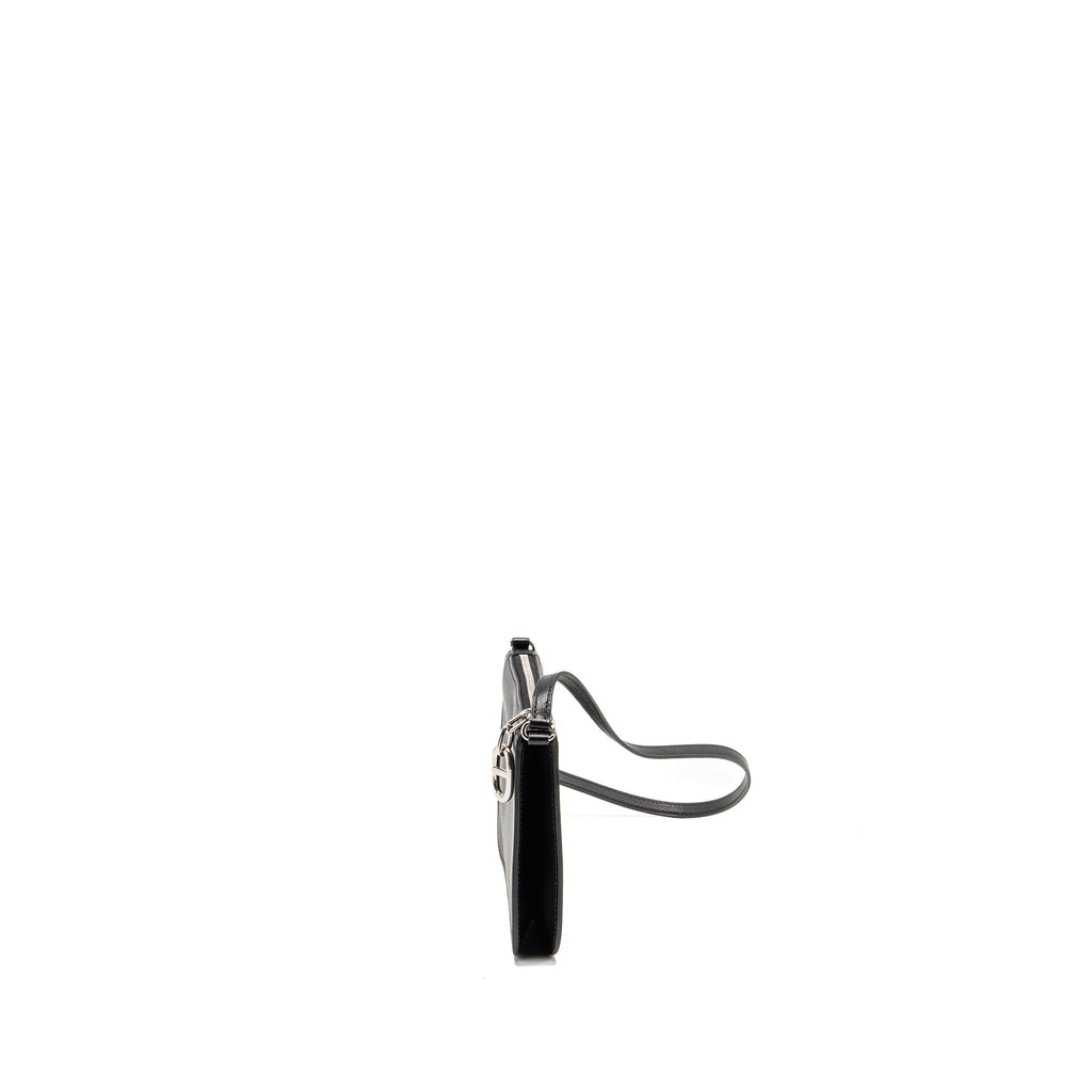 HERMES ZIPENGO CHAINE D’ANCRE TO GO POUCH EVERGRAIN CALFSKIN BLACK SHW