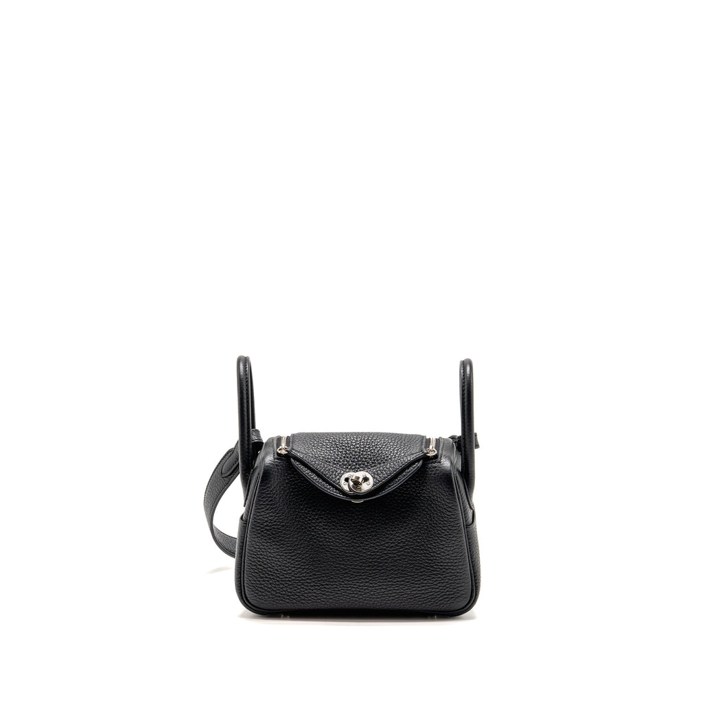 HERMES MINI LINDY CLEMENCE BLACK SHW