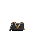 CHANEL 19 WALLET ON CHAIN LAMBSKIN BLACK MULTICOLOUR HARDWARE