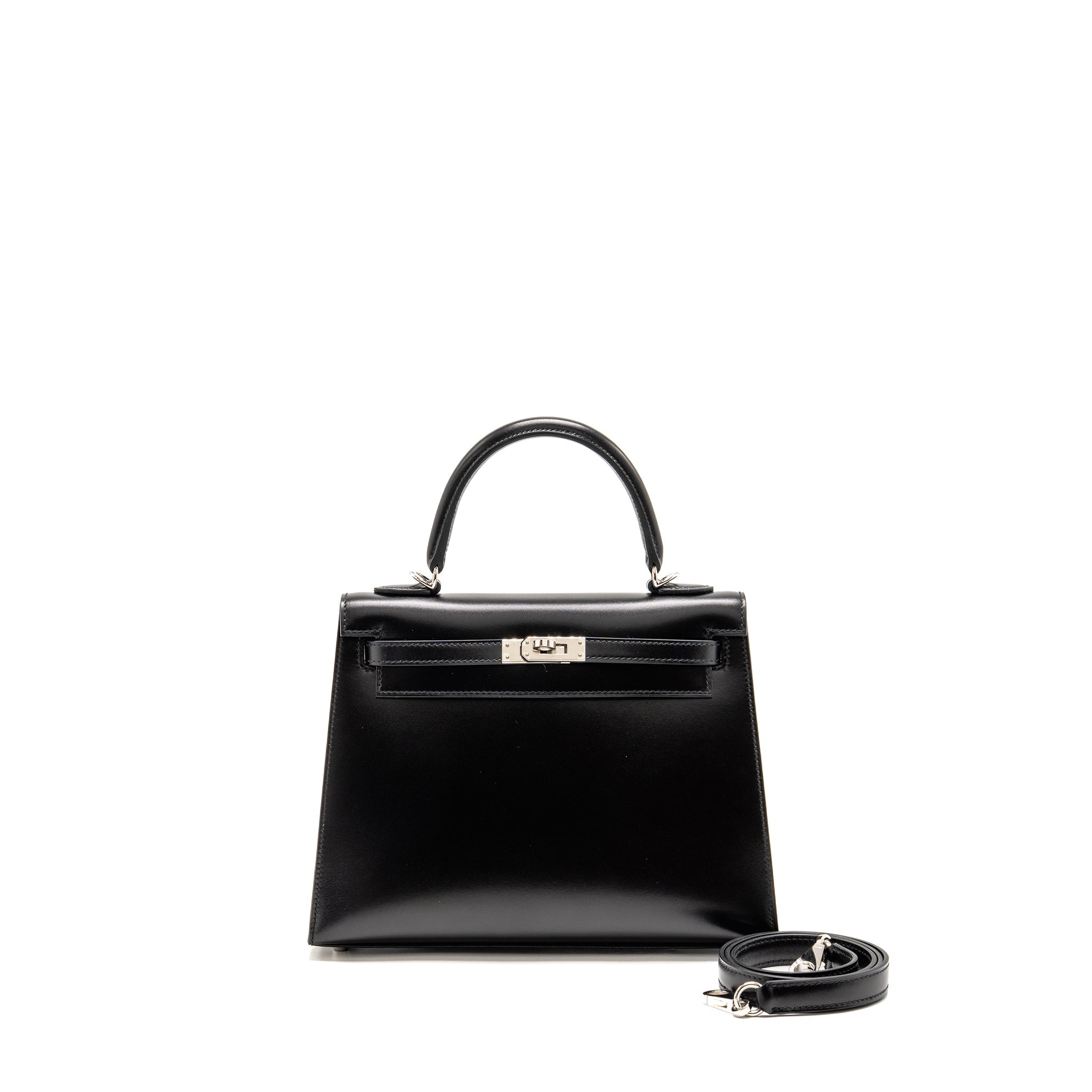 HERMES KELLY 25 BOX BLACK SHW